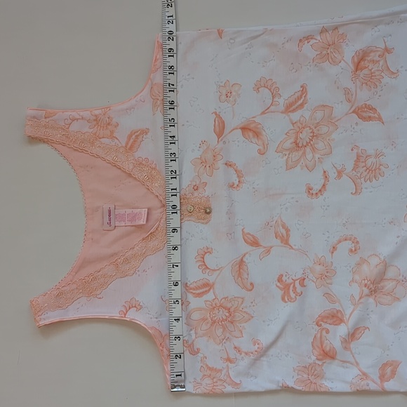 Secret Treasures Floral Lace Nightie L 12-14 Peach Whisper - Picture 13 of 16